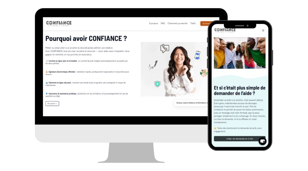porfolio prêt de confiance